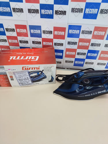Girmi ST62 Plancha de Vapor 2800 W, Golpe de Vapor 140g/minuto, Capacidad 380cc, Antigoteo, Función Autolimpieza, Suela Acero Inoxidable